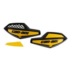 Handlebar Wind Deflectors , Black / Yellow